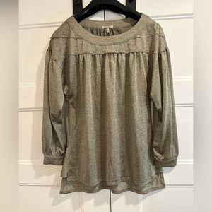 Gold toned blouse size medium from Buckle